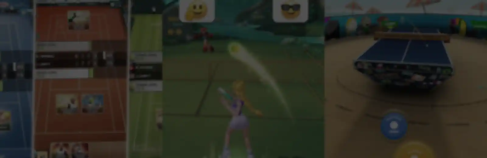 Faixa escura composta por imagens dos jogos analisados
